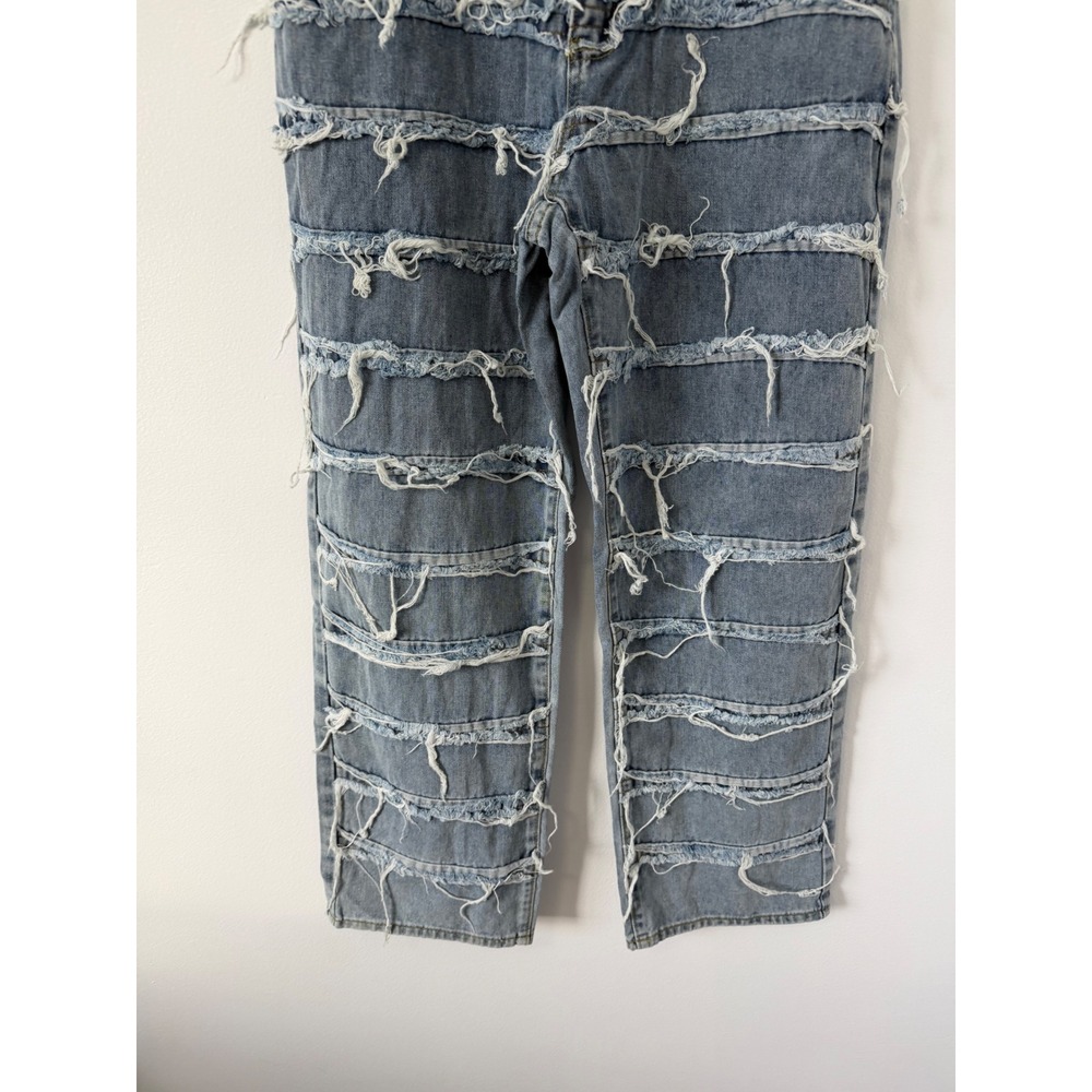 Men's SHEIN Retro Slim Fit Fashion Distressed Light Wash Jeans – Size XL – NWOT - Picture 4 of 6